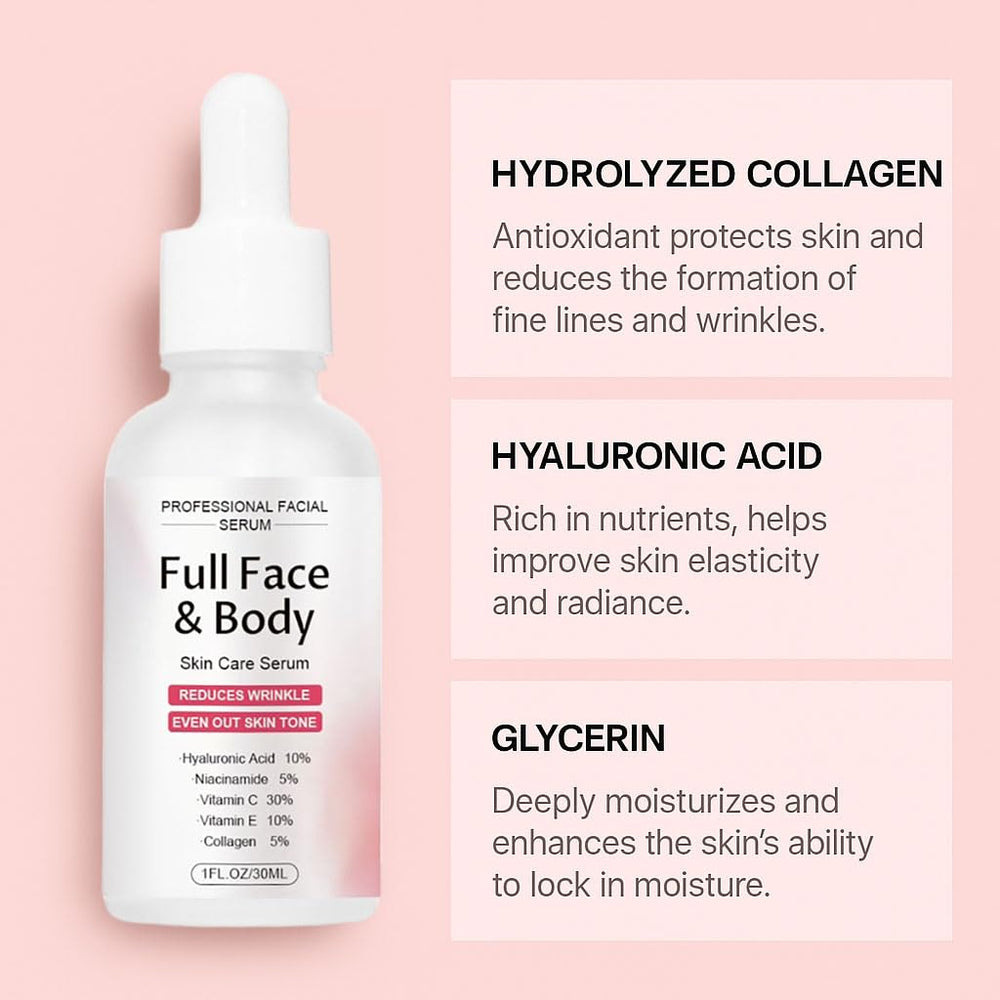 hsdtas Finones serum on face and neck for even complexion