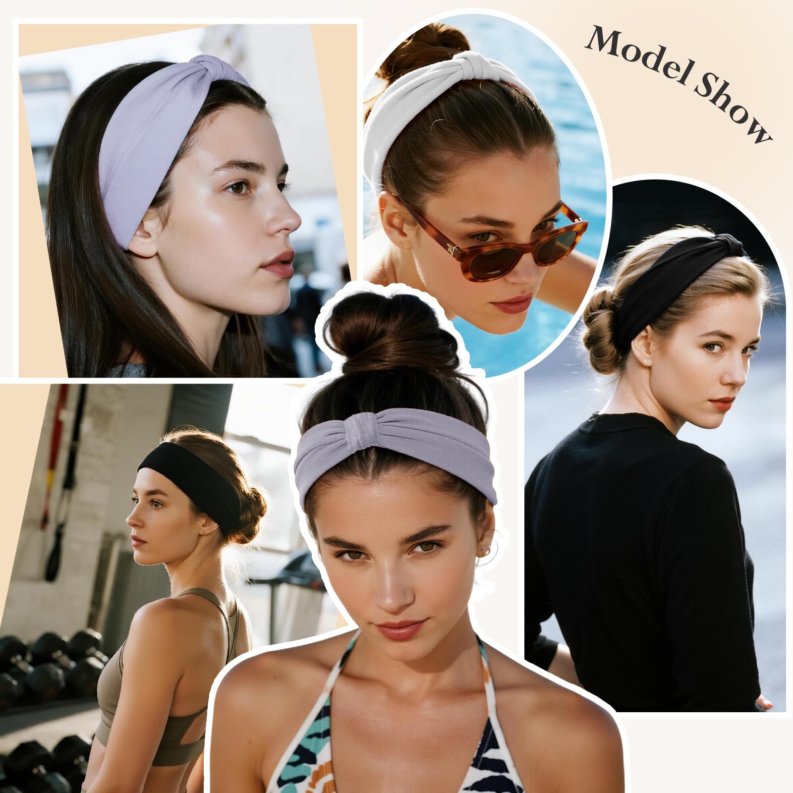 HSEM headbands-active-workout-athlete shown during workout with sweat-absorbent band