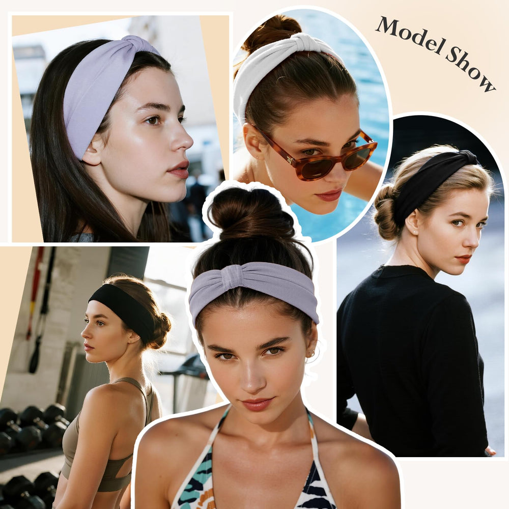 HSEM headbands-active-workout-athlete shown during workout with sweat-absorbent band