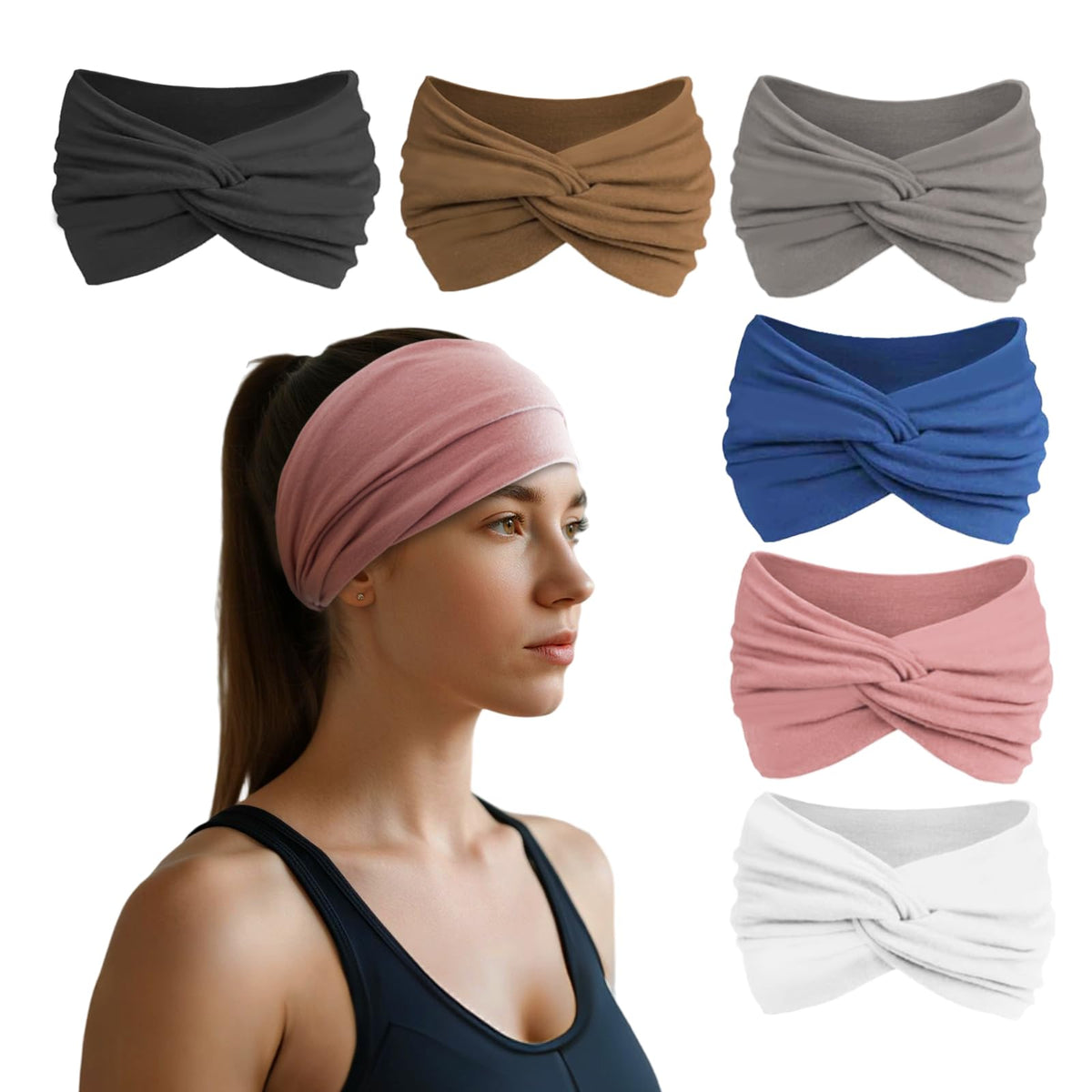 HSEM headbands with non-slip inner grip secure during workouts and sweat-heavy sessions.