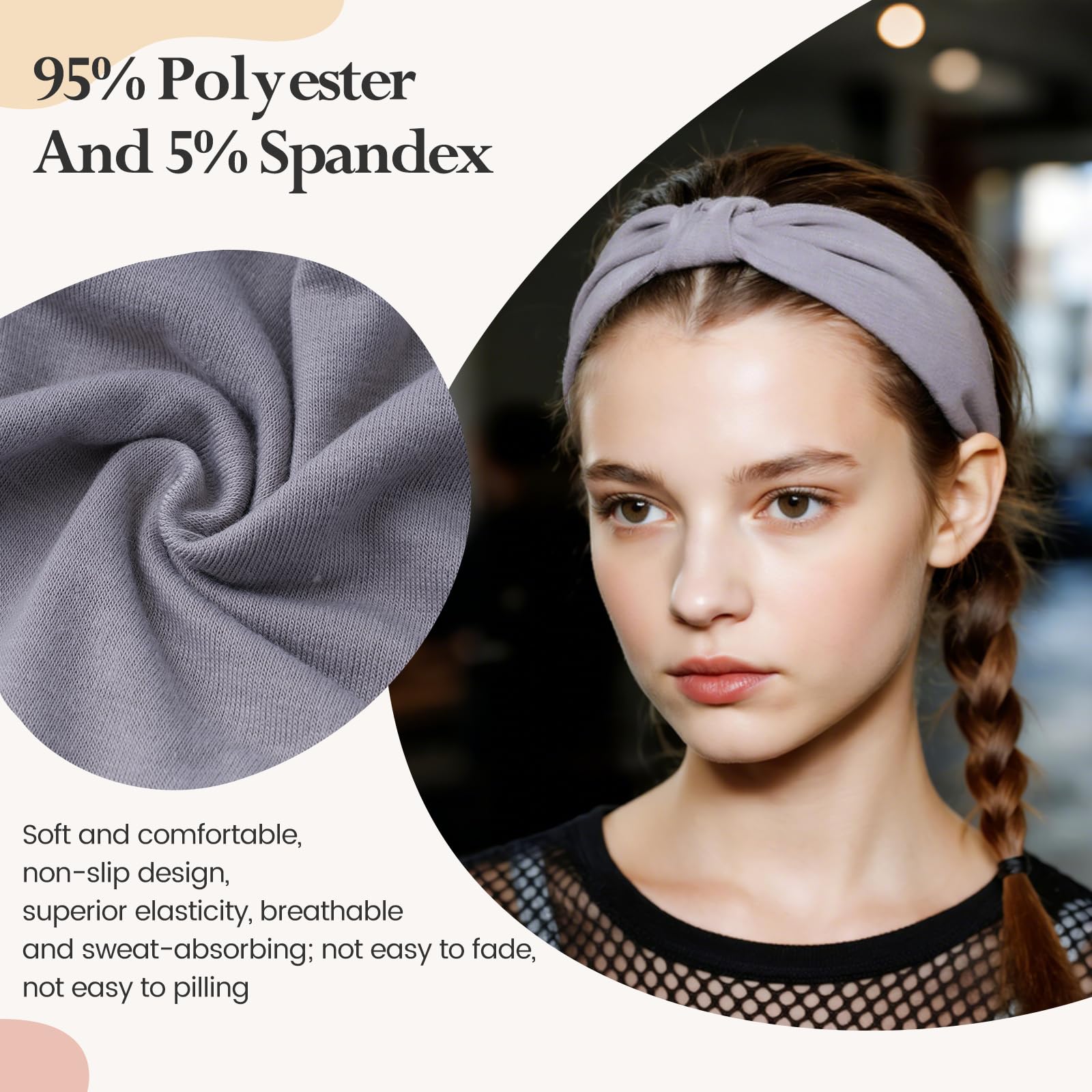 HSEM headbands offer soft, breathable fabric while you wash your face.