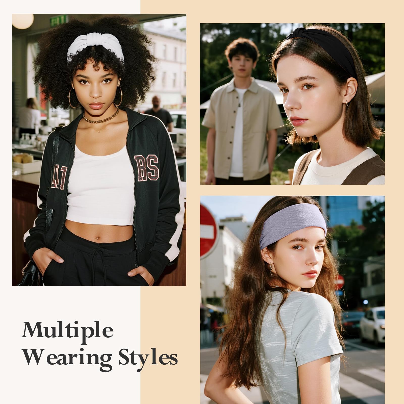 HSEM headbands-wash-face-makeup-use worn during face washing to keep hair away
