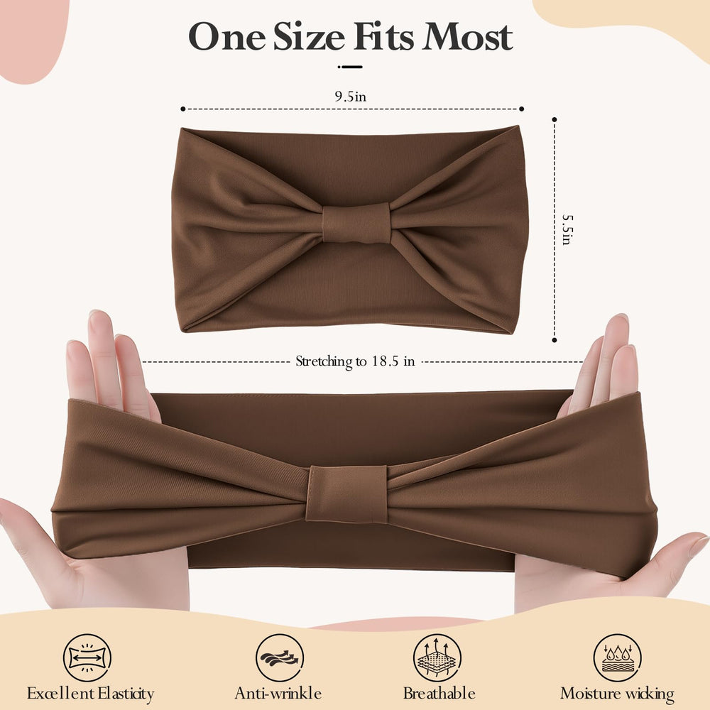 HSEM burgundy knot headband for makeup routines and spa moments