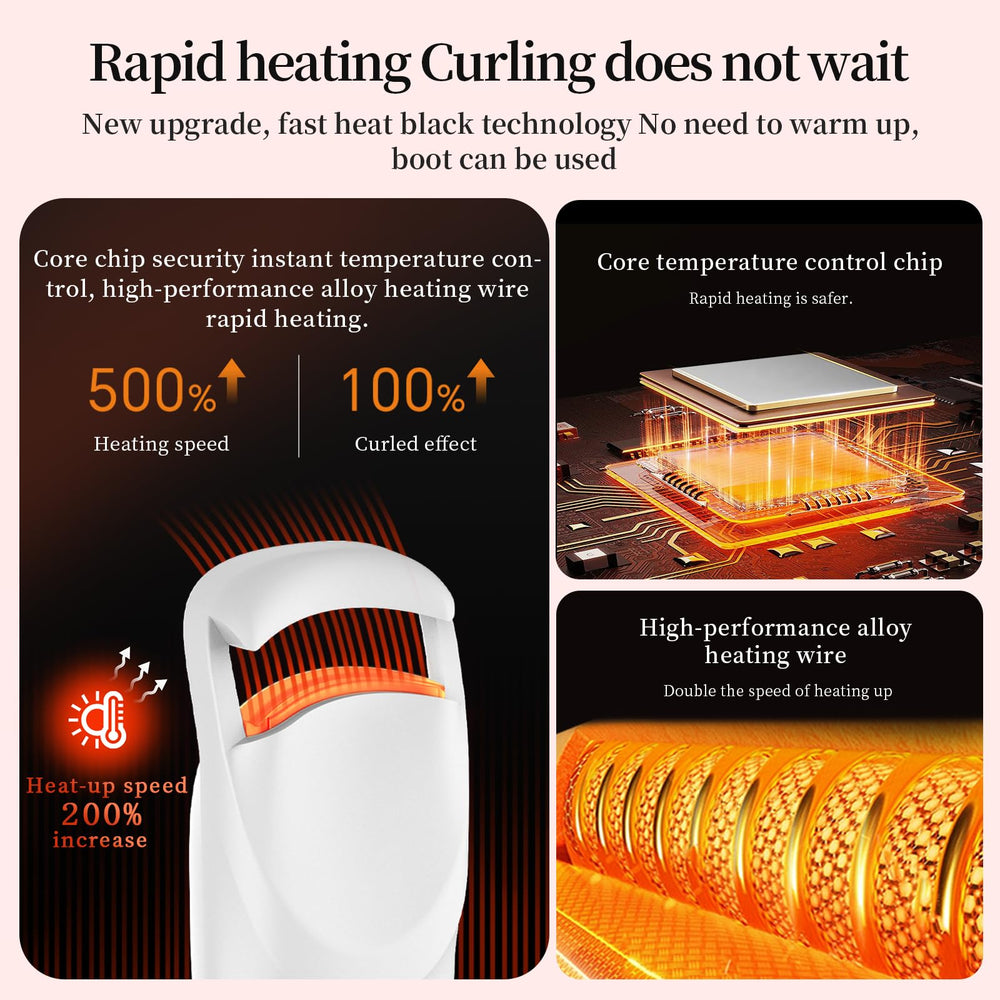 Hsenowi heated eyelash curler safety features prevent overheating