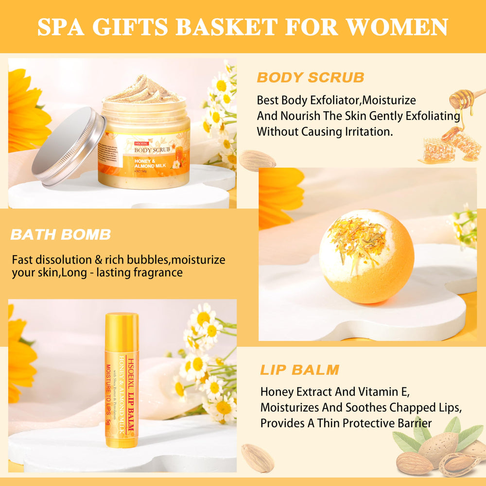 HSOEIXL almond milk honey hand cream, quick non-greasy moisture for daily use.