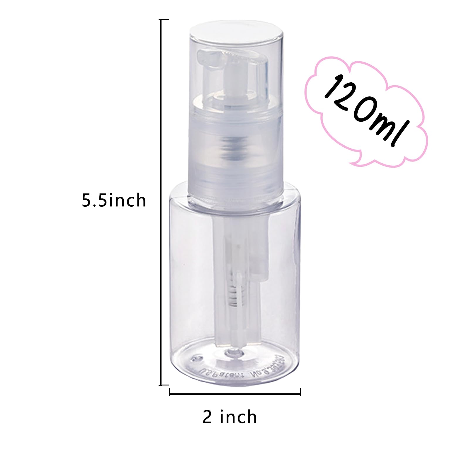 HSOMiD clear 120ml bottle shows contents clearly for easy monitoring and planning.