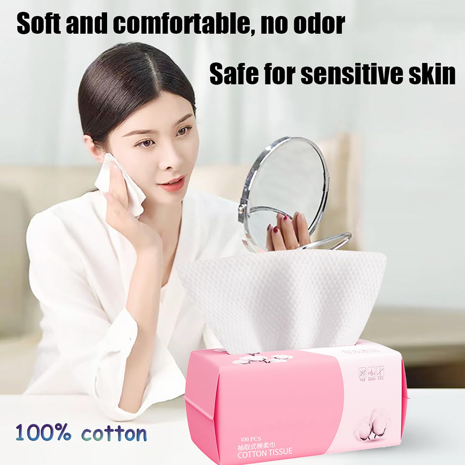 Hsxfl fragrance free cotton towel for sensitive skin.
