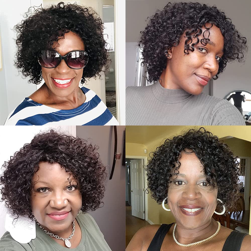 HUA natural color wig showcases seamless scalp illusion.