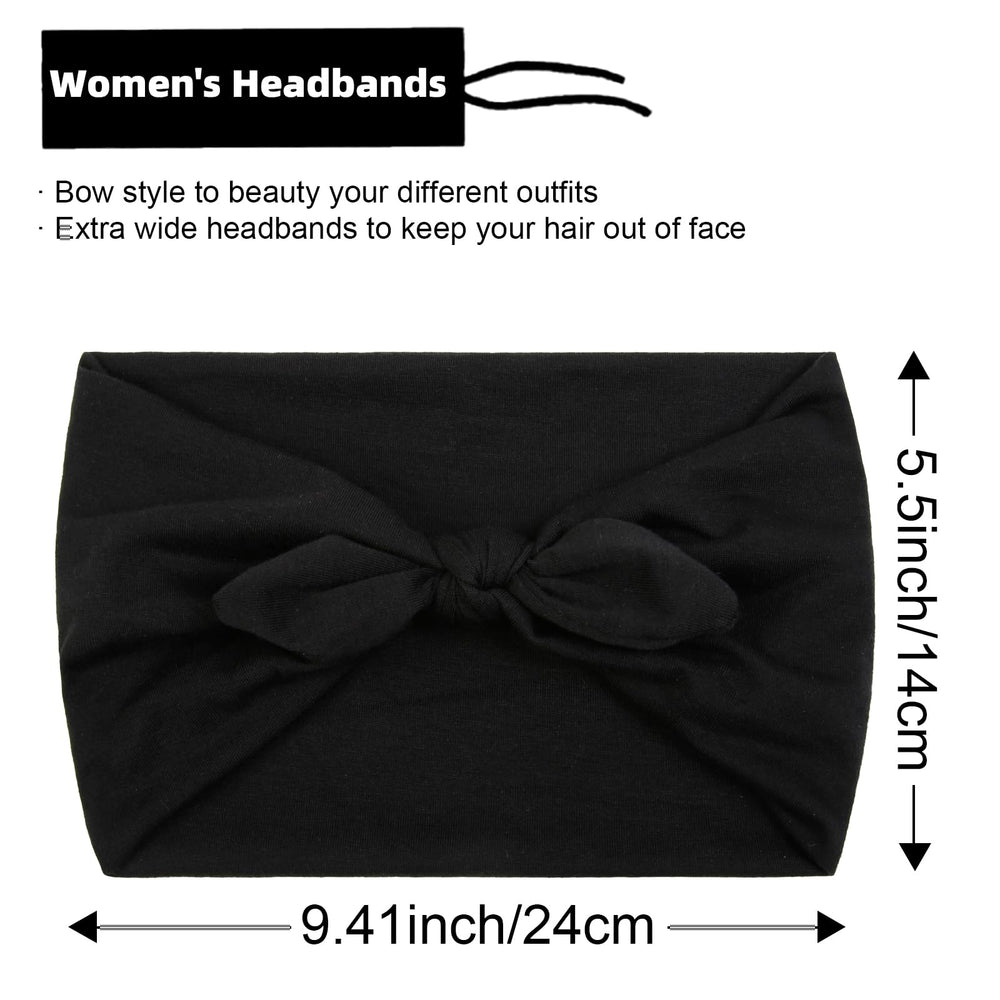 Huachi bow headband back view showing secure non-slip grip for workouts.