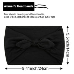 Huachi bow headband back view showing secure non-slip grip for workouts.