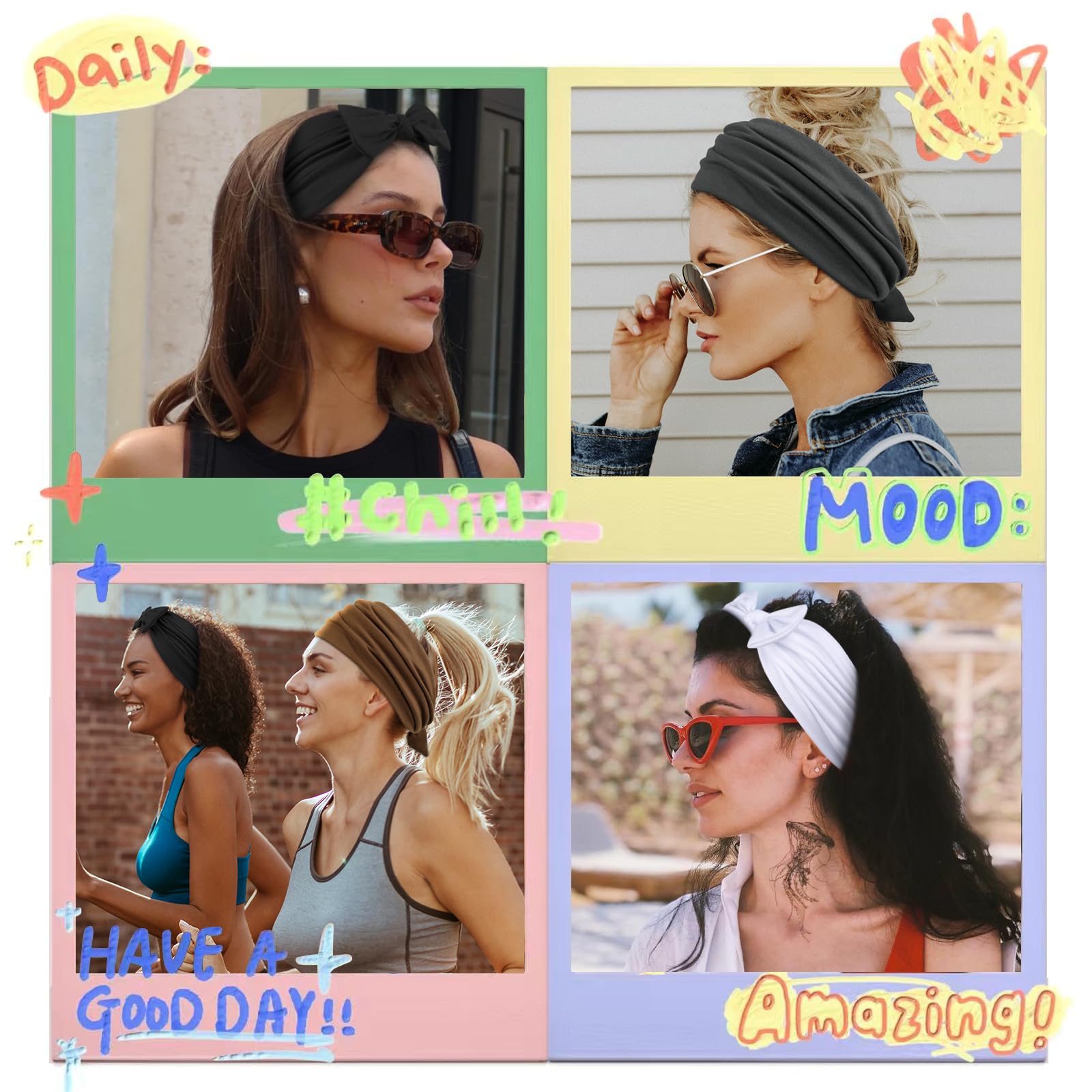 Huachi Bow Headband fabric close-up highlights soft stretch and comfort.
