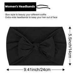 Huachi Bow Headband side view shows secure non-slip grip for workouts.