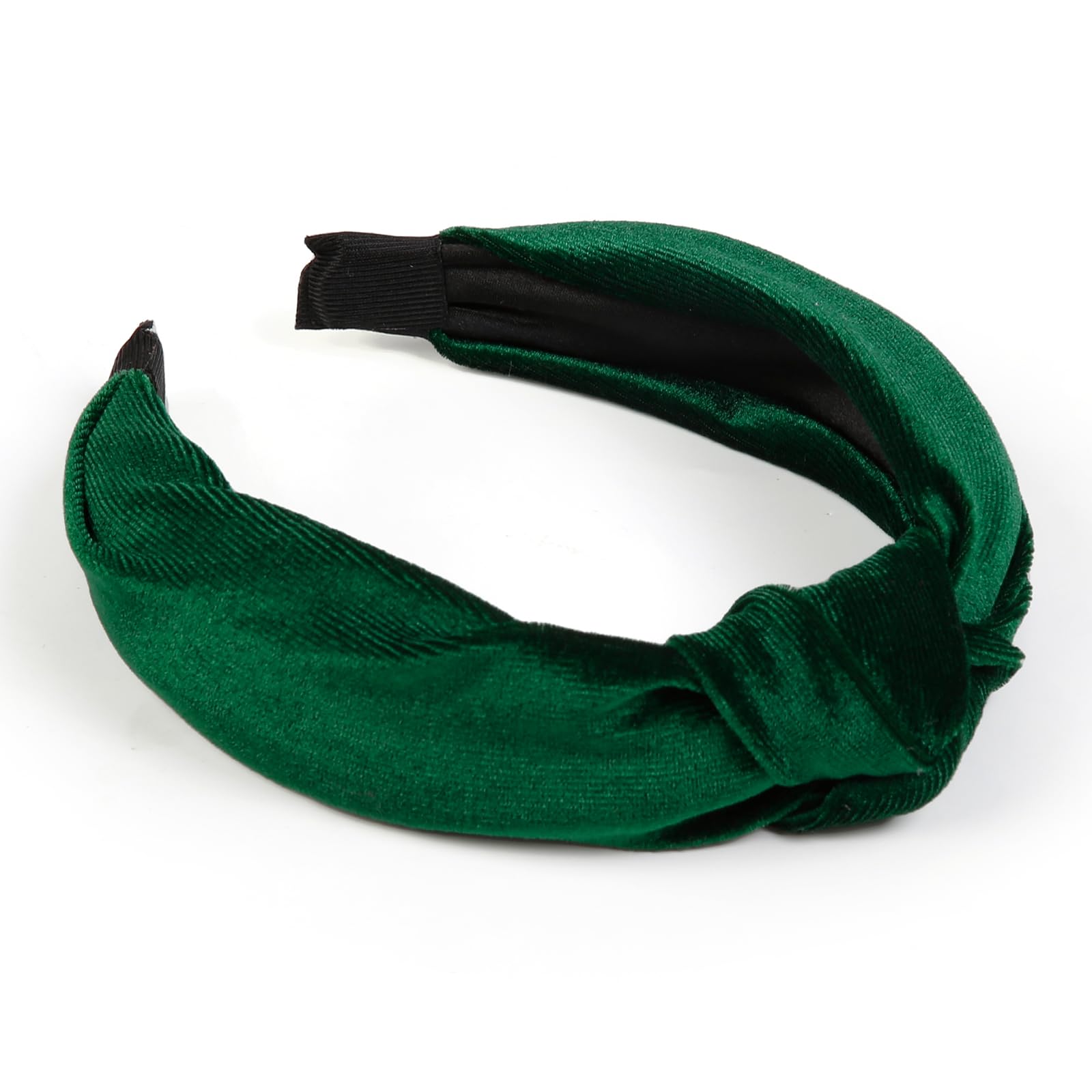 Huachi Christmas headband worn on model demonstrating easy, snug fit for most heads.