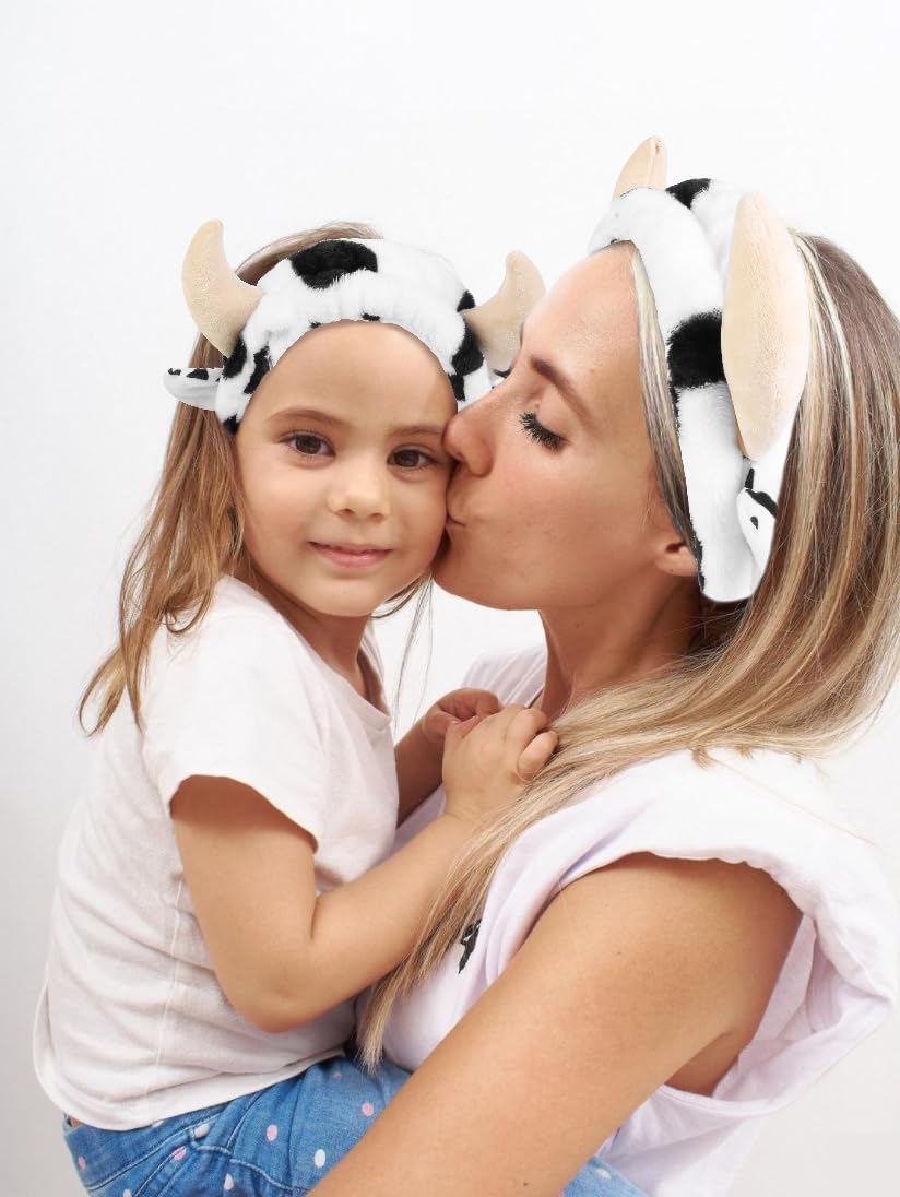 Huachi cow headband as a cute stocking stuffer for teens and women.