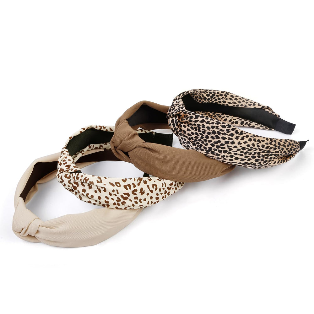 Huachi cream beige headband offers comfortable all-day wear.