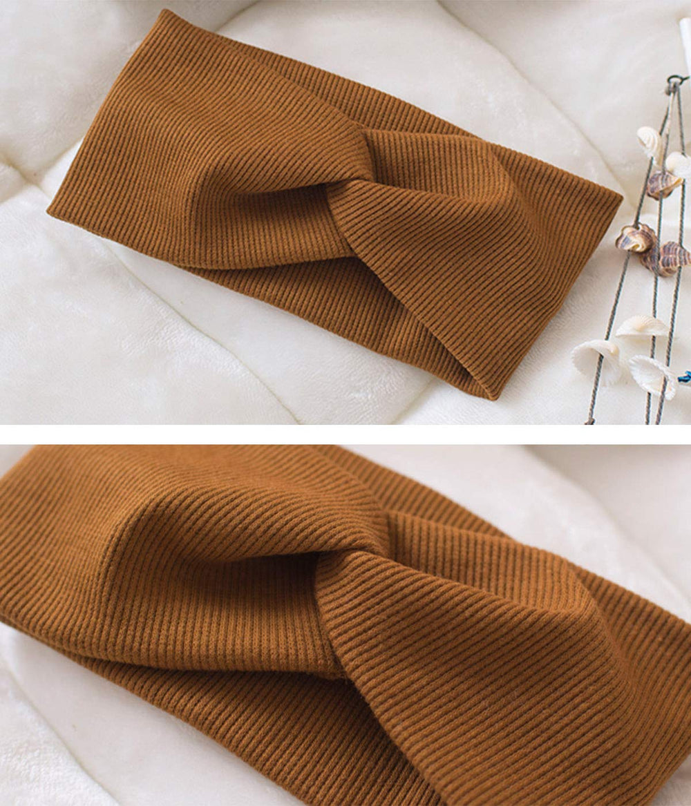Huachi fashion headbands pair with multiple outfits for fall and winter looks