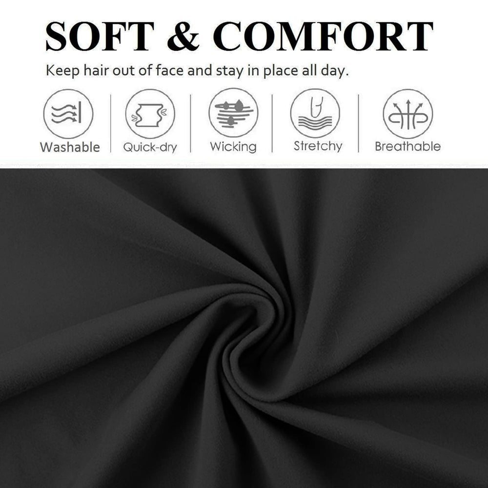 Huachi headbands non-slip design keeps hair back during yoga