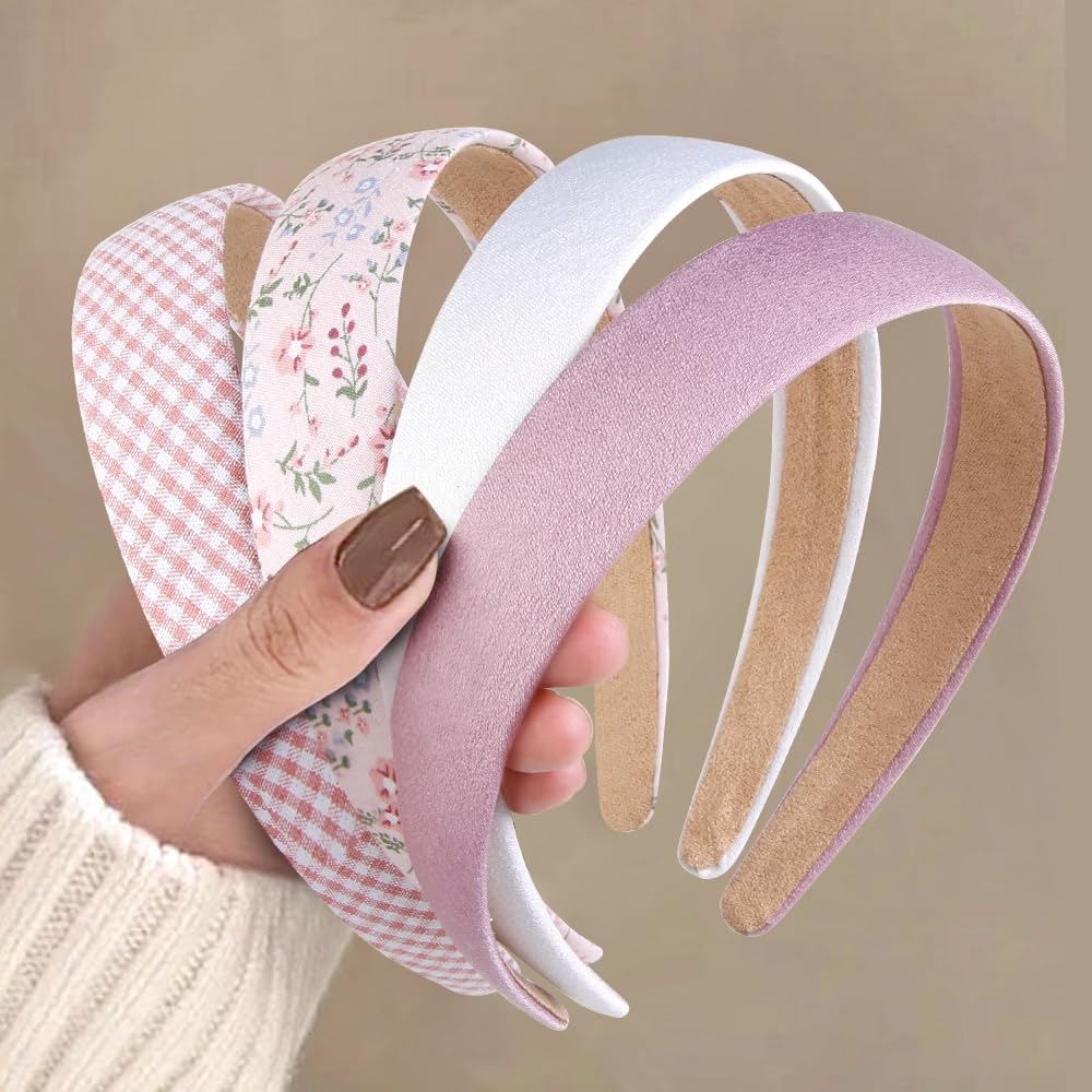 Huachi headbands for women non-slip 1-inch wide keeps hair secure all day
