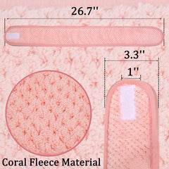 Huachi skincare headbands four-pack in four colors for rotating routines.