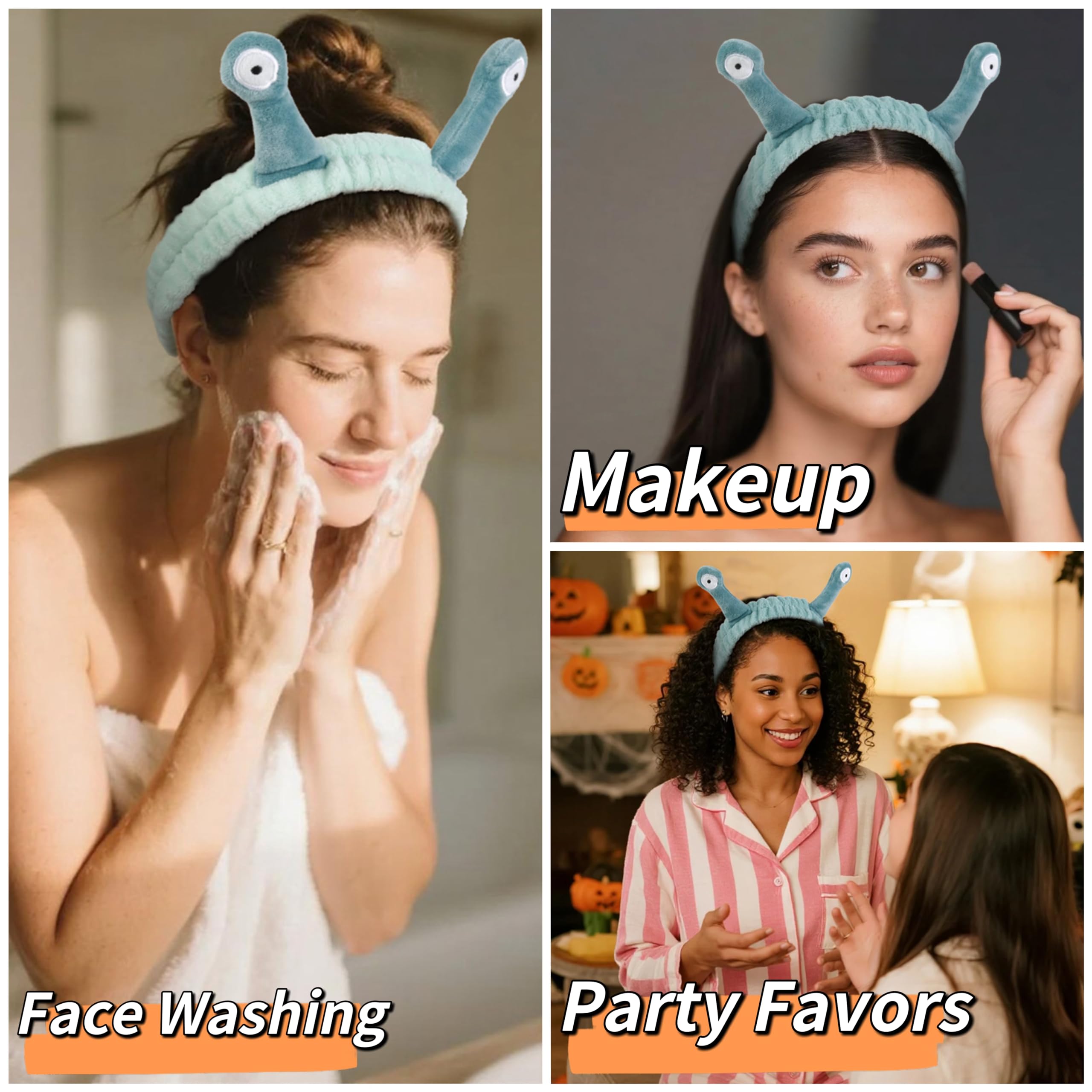 Huachi snail spa headband gift-friendly option for spa parties and sleepovers.