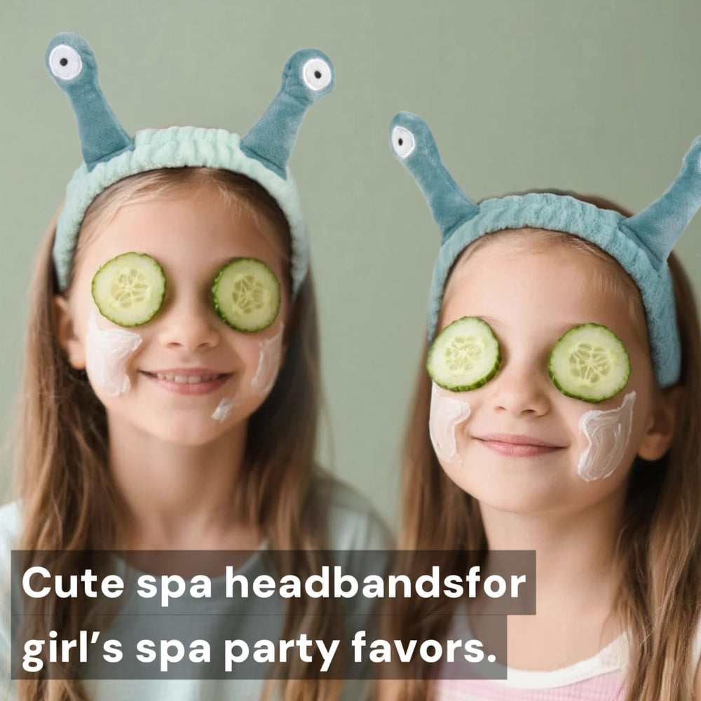 Huachi snail spa headband googly eyes detail adds playful charm.