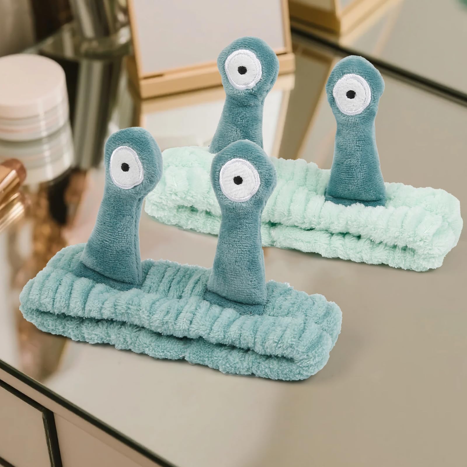 Huachi snail spa headband stretchy fit suitable for most head sizes.