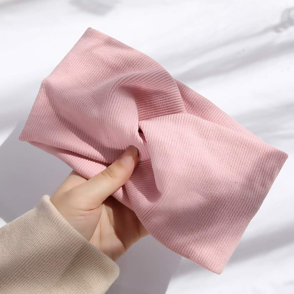 Huachi knit headbands absorb sweat while keeping hair neatly in place