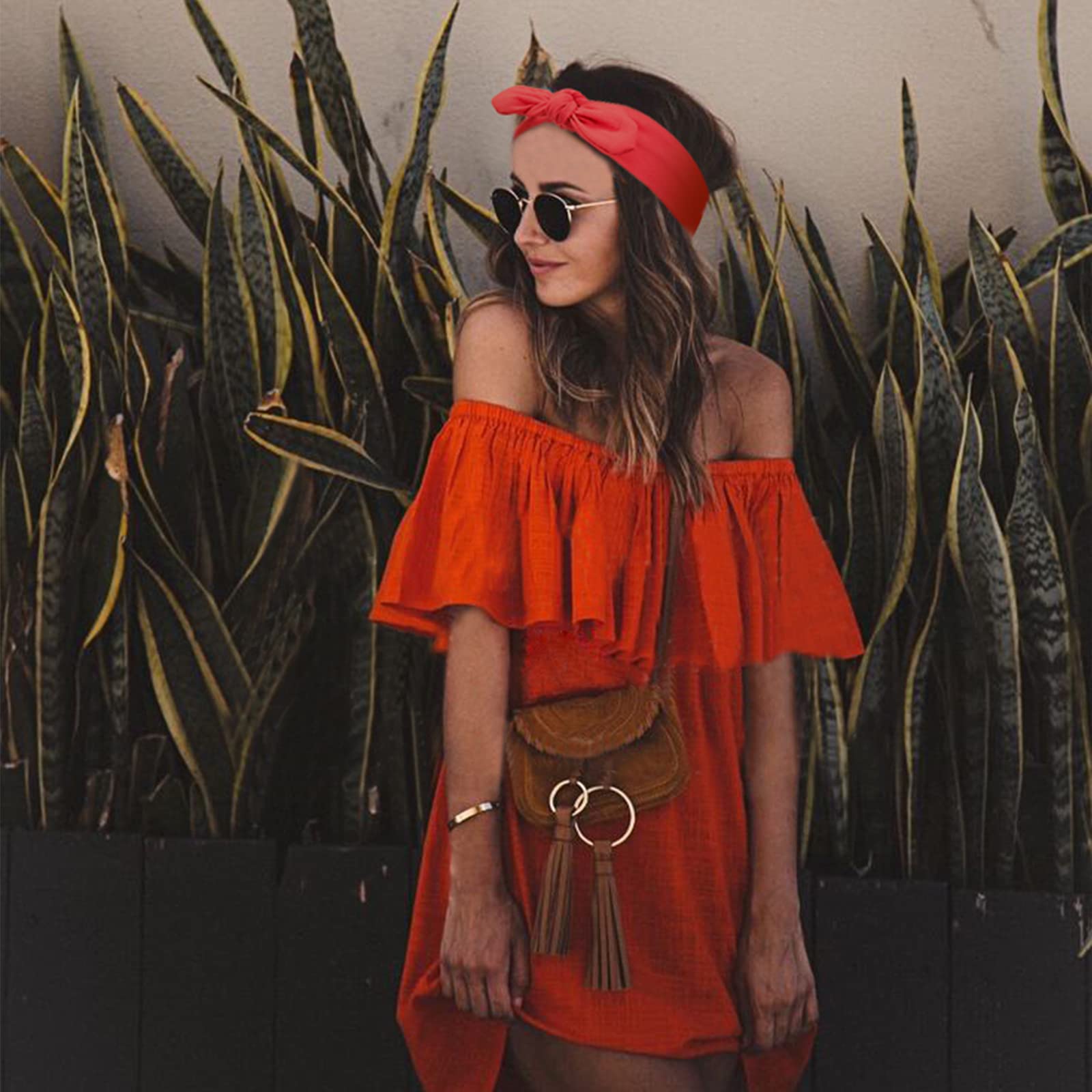 Huachi turban wrap style headband for casual chic