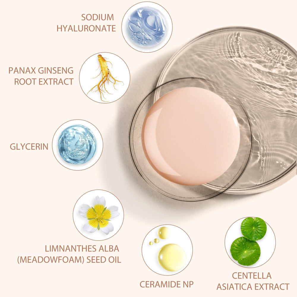 HUALIJIA Foundation hydrating finish bottle showcases nourishing formula for a fresh, non-sticky feel.