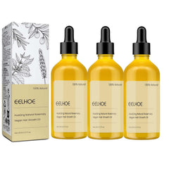 HuaQing 180ml rosemary oil bottle for nourishing hair growth.