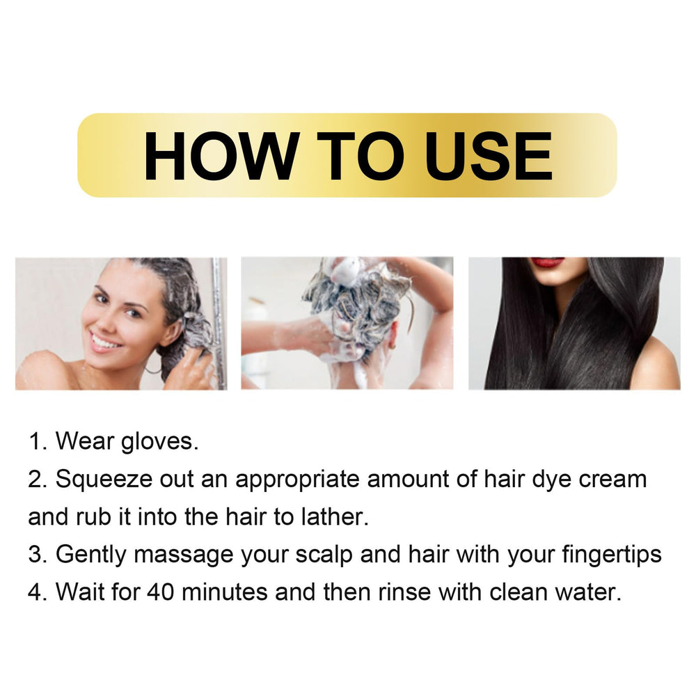 HuaQing color protection and shine on finished hair, natural look.