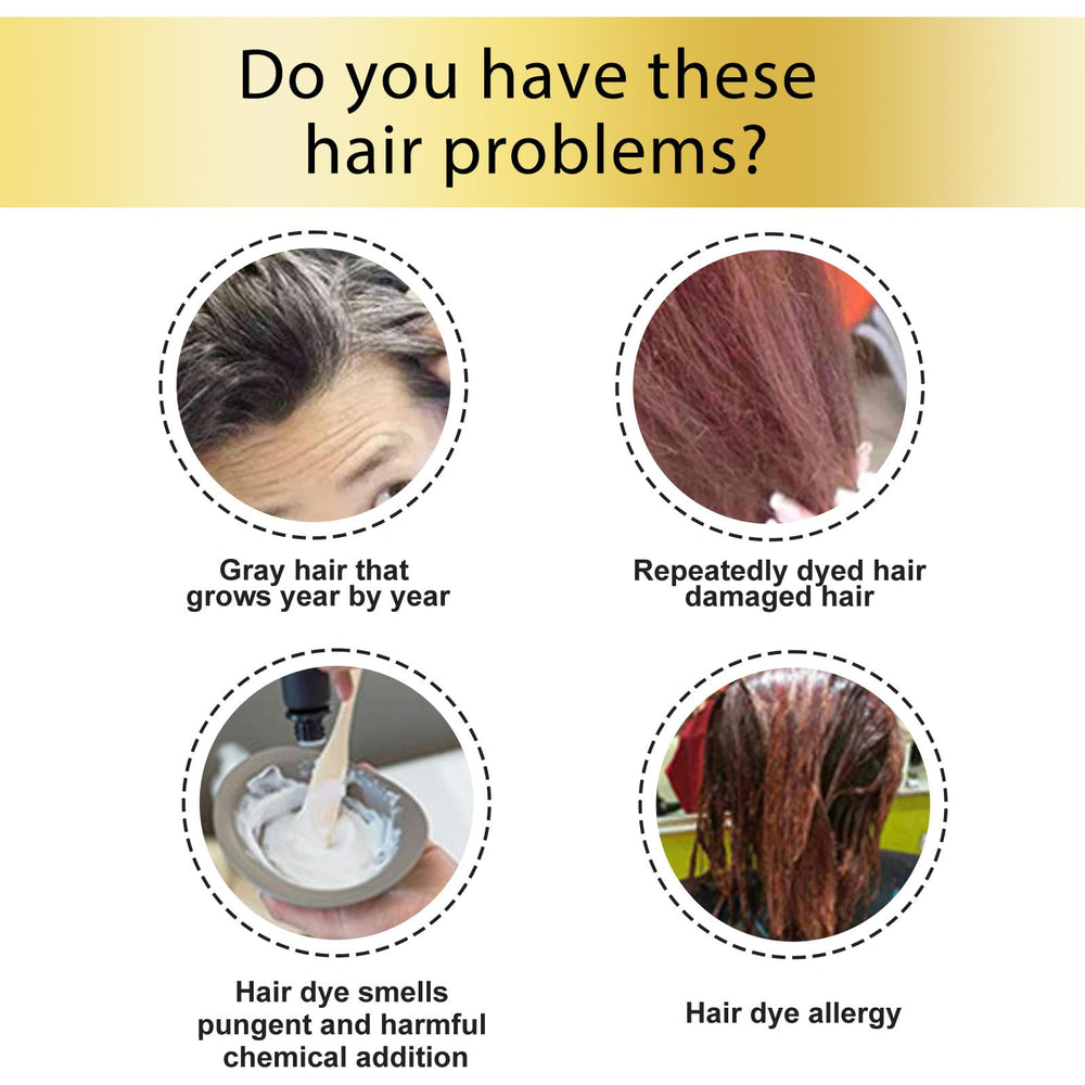 HuaQing natural herbal formula nourishes scalp during color.