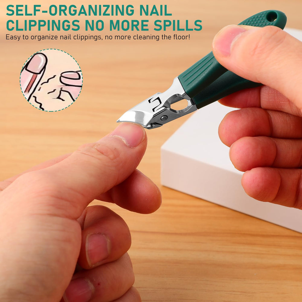 Huatinent oblique-mouth anti-splash design for cleaner nails and thick-nail cuts