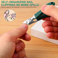 Huatinent oblique-mouth anti-splash design for cleaner nails and thick-nail cuts