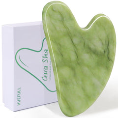 Huefull Gua Sha tool with ergonomic edges for precise facial contouring and relaxation