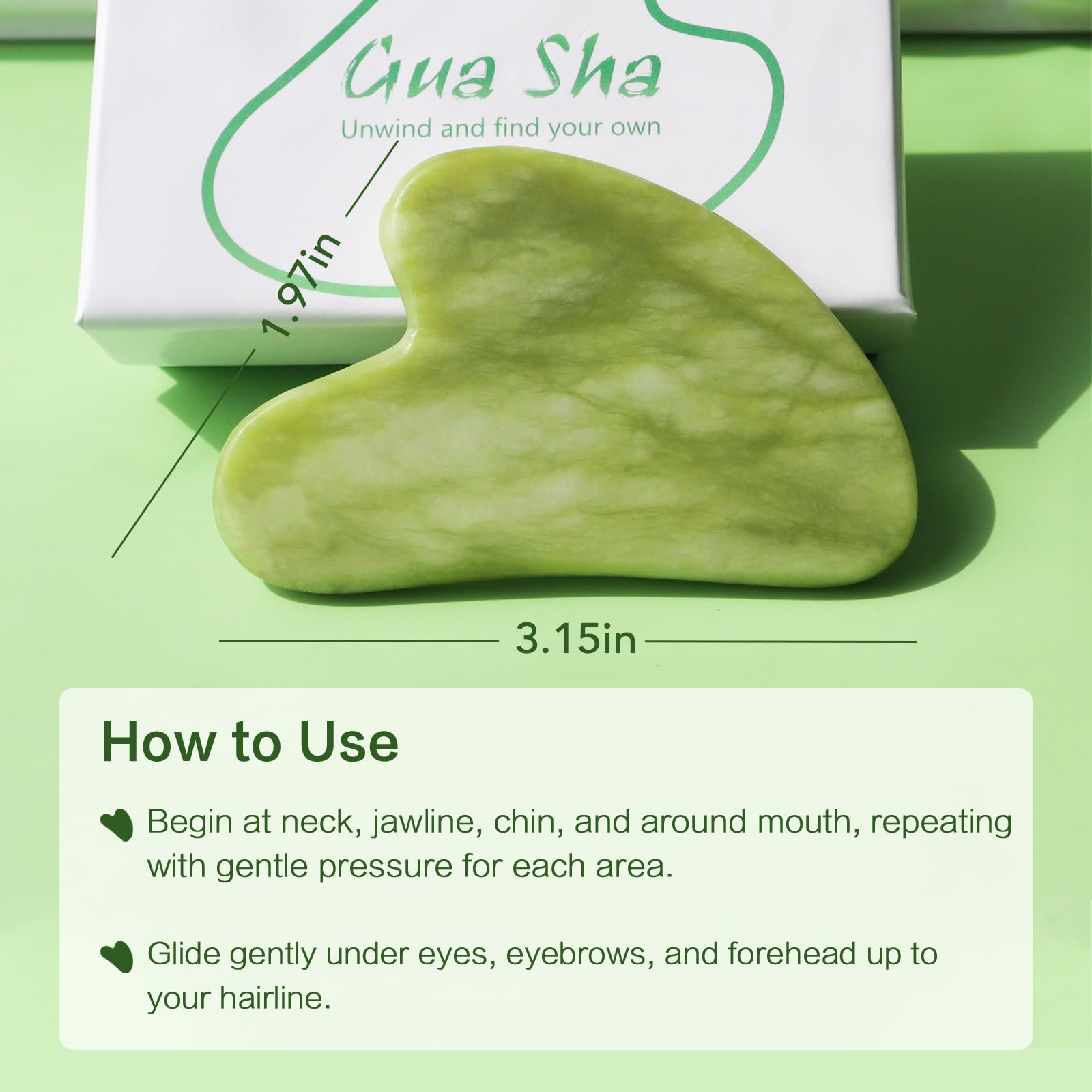 Huefull Gua Sha is suitable for face and body massage