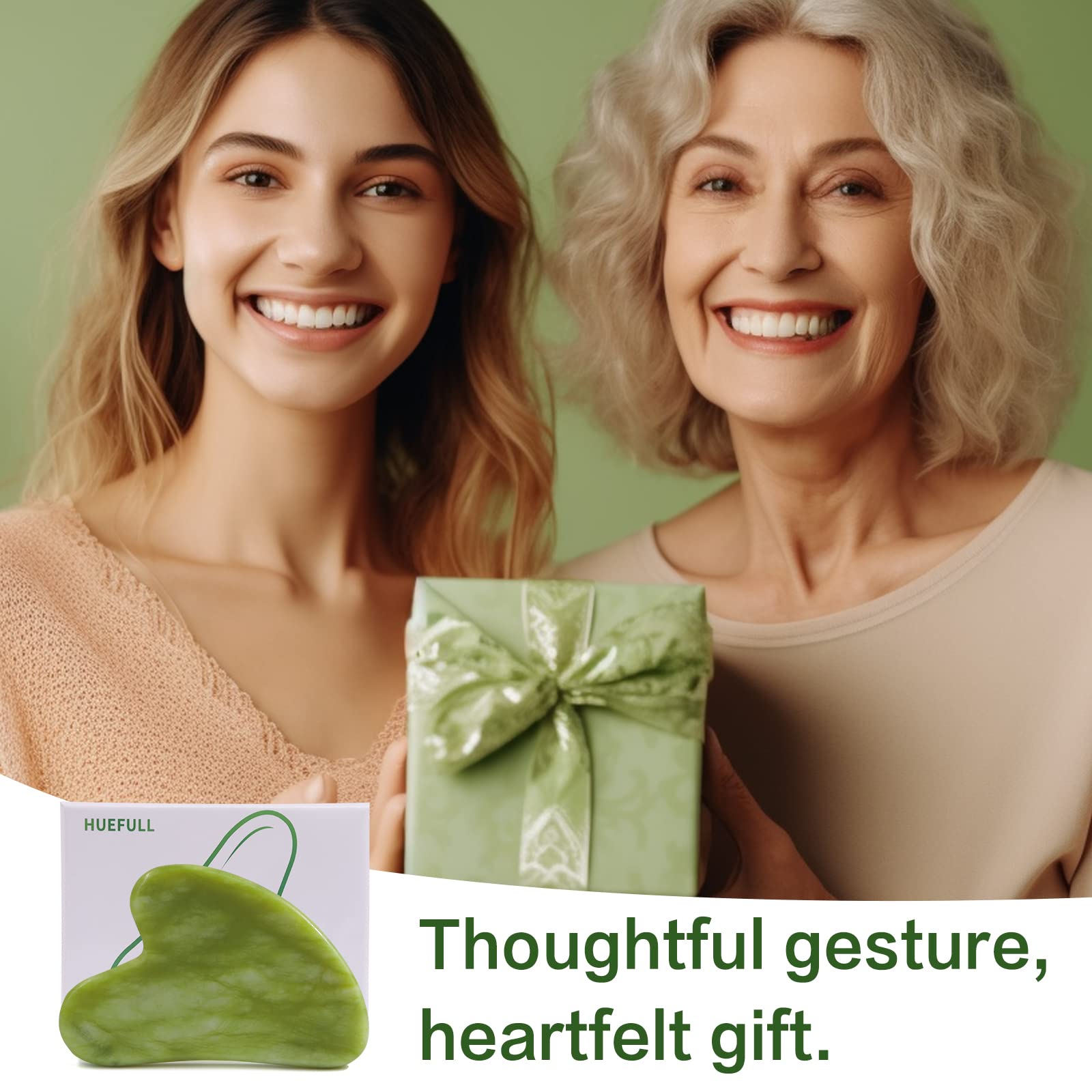 Huefull Gua Sha gift-ready packaging makes a thoughtful self-care gift