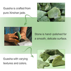 Huefull Gua Sha smooth polished surface provides gentle skin contact