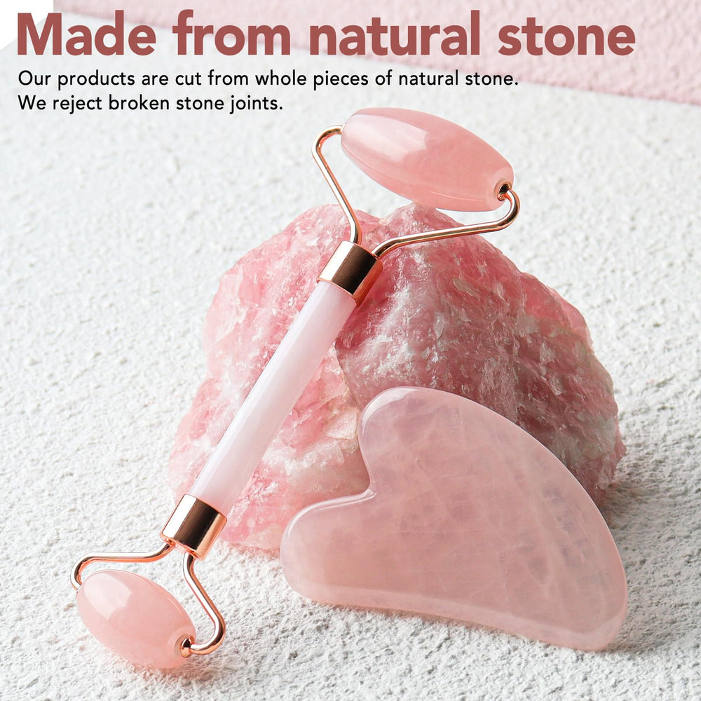 Huefull heart-shaped gua sha tool for up-and-outward facial strokes