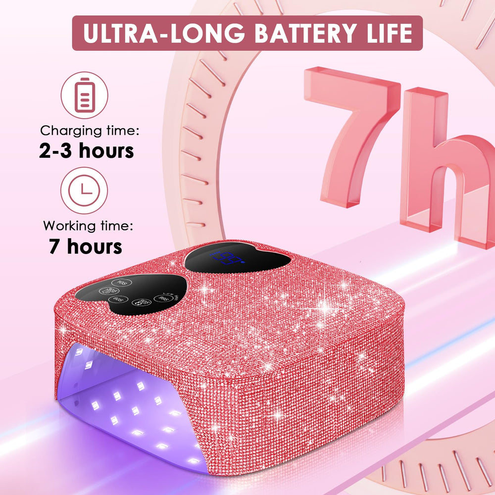 Removable magnetic base of HUITINE nail lamp simplifies cleaning and positioning.