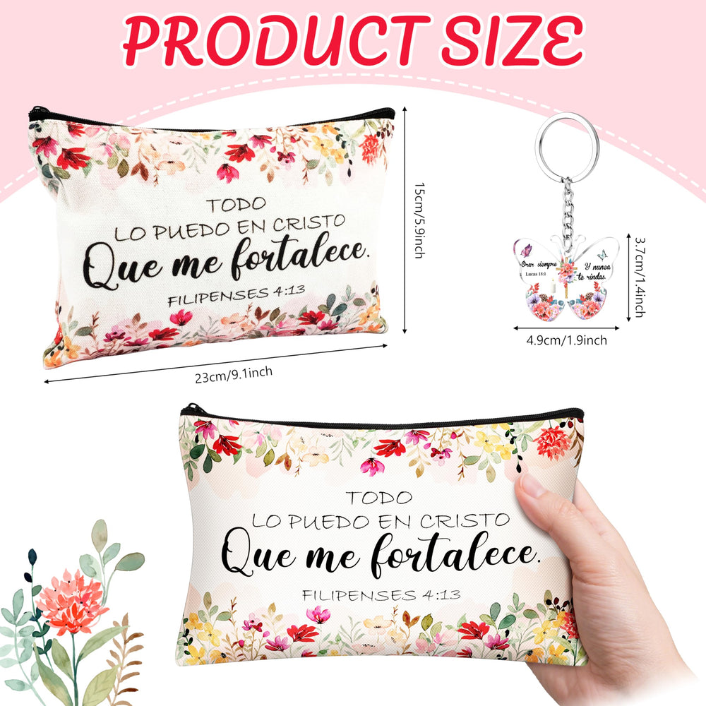 HUFAND floral design makeup bag from the gift set adds colorful daily organization