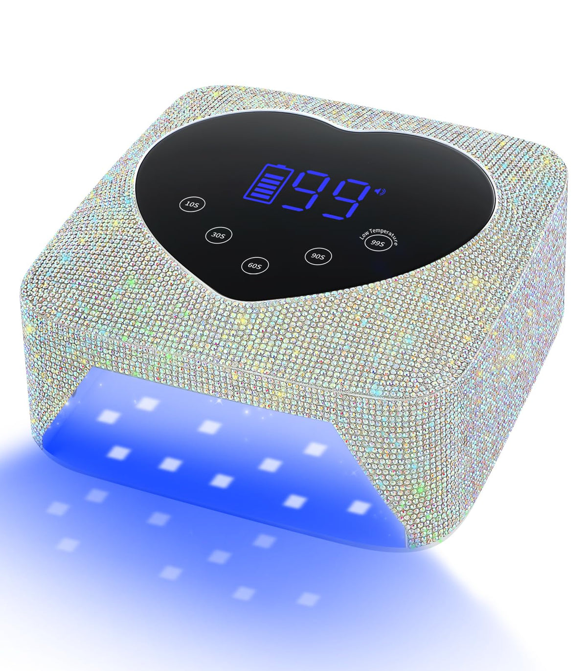 HUGMAPLE cordless UV nail lamp for fast gel nail curing at home