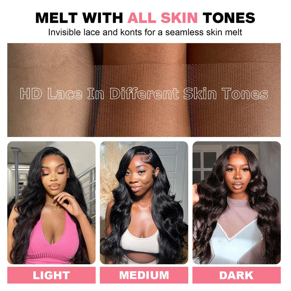Hugsun natural color wig ready to blend with hair