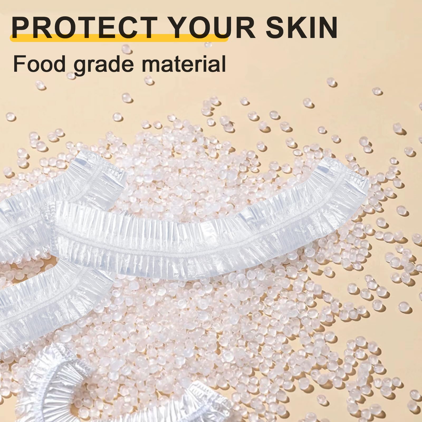 HUHKOUAE thick polyethylene tray-cover provides sturdy, tear-resistant surface protection.