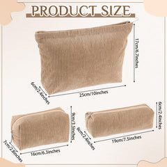 Huhumy corduroy travel toiletry bag closeup with textured fabric.
