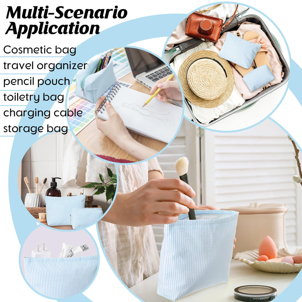 Huhumy dual-size makeup pouches showcase versatile storage for different items.