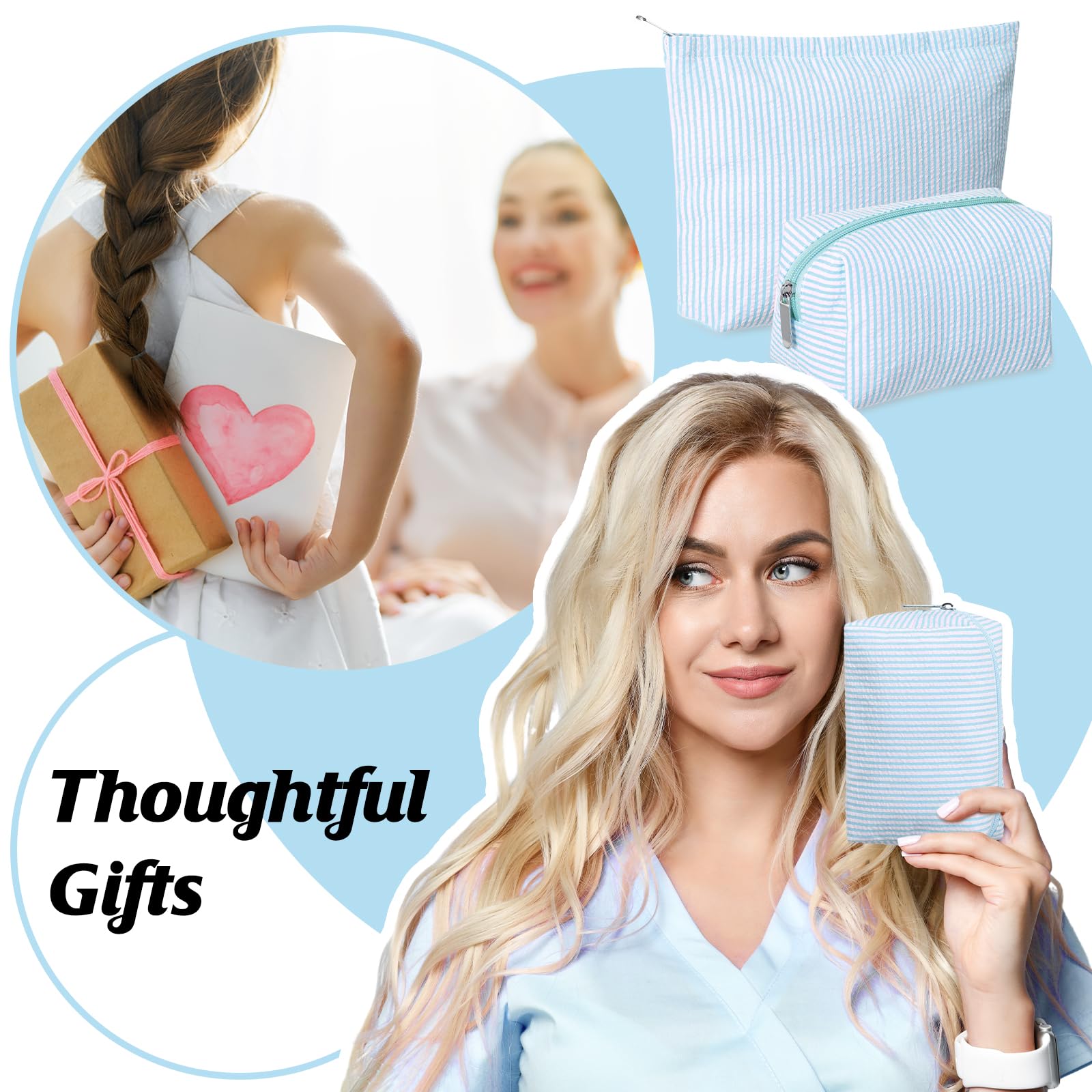 Huhumy gift-ready cute pouch set ideal for birthdays or holidays.