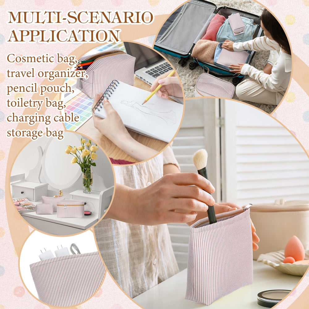 Huhumy makeup bag interior keeps cosmetics neatly organized