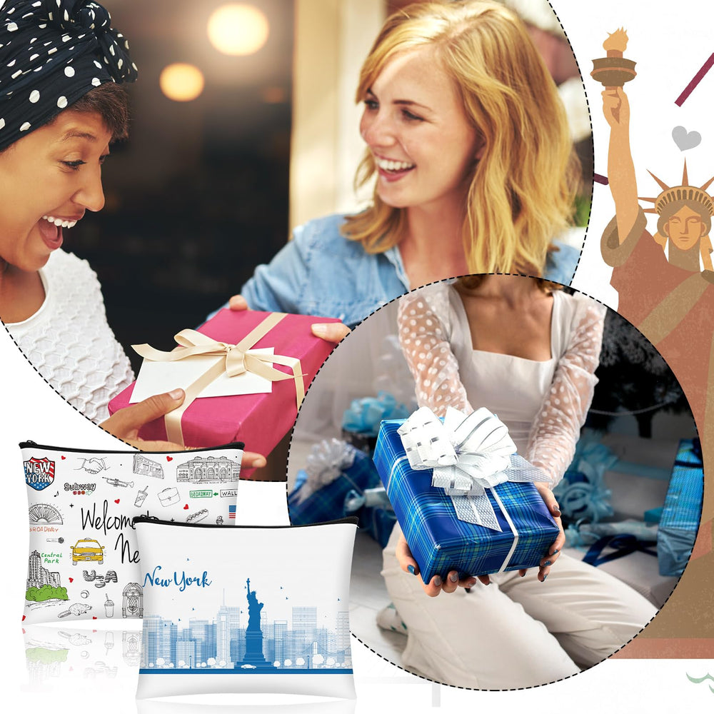 Huhumy New York cosmetic bag multi-use pouch for cosmetics, accessories, or souvenirs.
