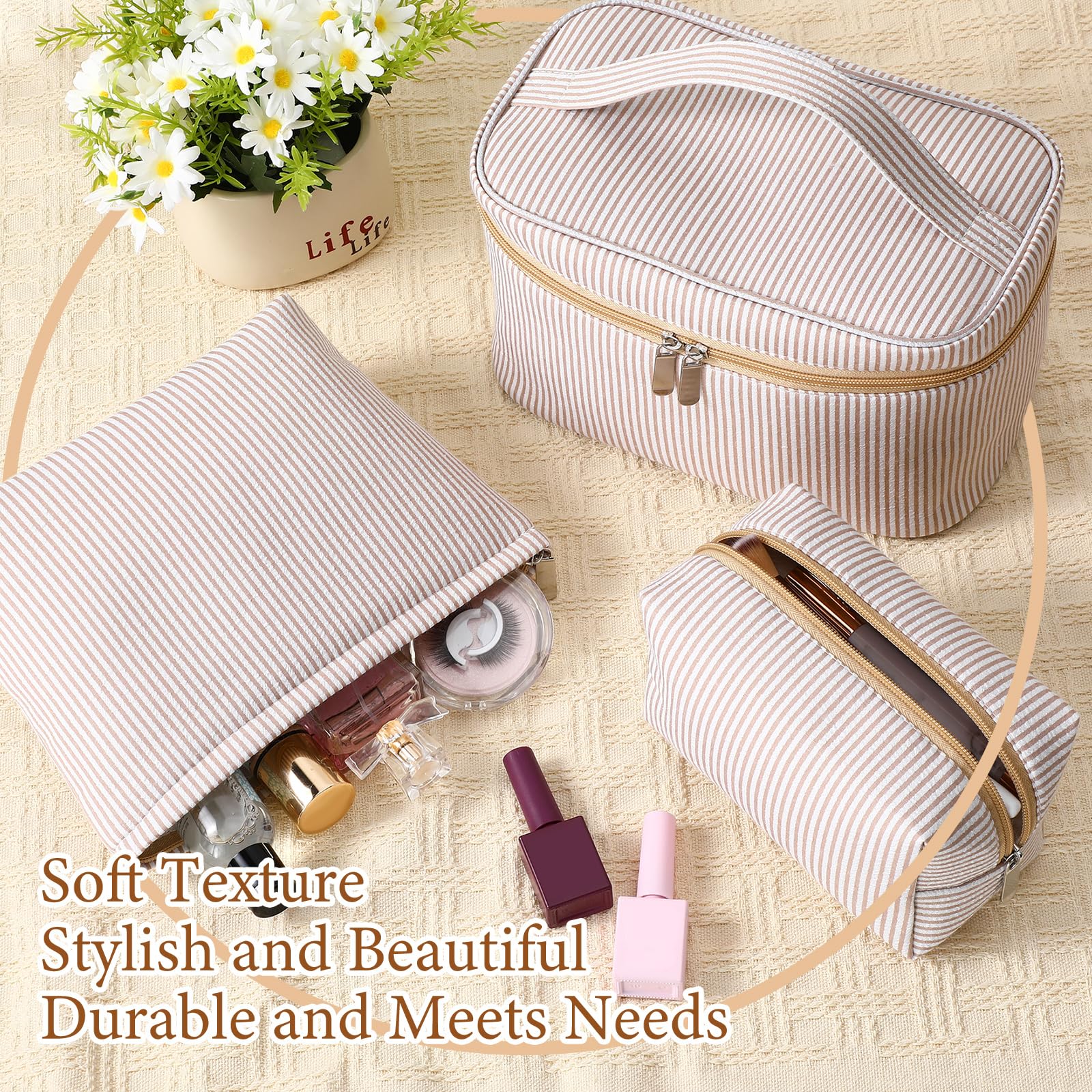 Huhumy cosmetic pouch travel size showcases compact organization